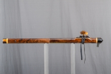 Walnut Burl Native American Flute, Minor, Low C-4, #P15G (10)